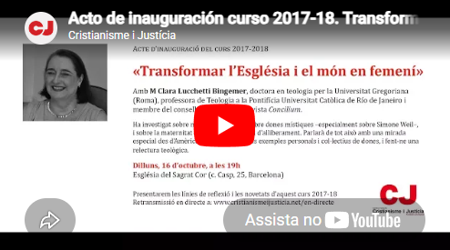 Acto de inauguración curso 2017-18. Transformar la Iglesia y el mundo en femenino Acto de inauguración curso 2017-18. Transformar la Iglesia y el mundo en femenino